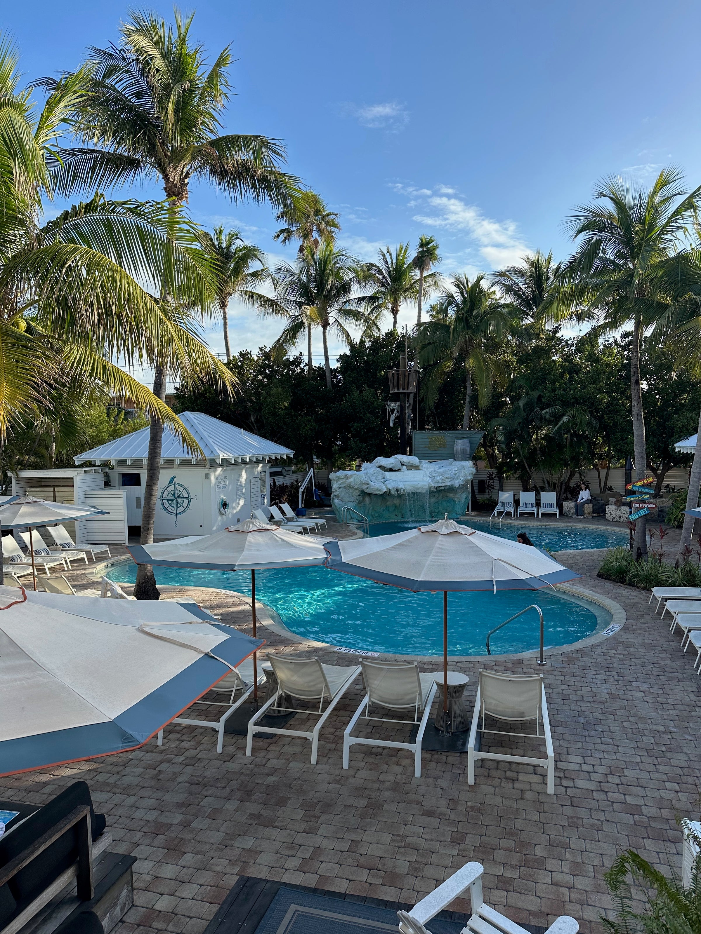 Margaritaville Beach HousePROS:Easy access to the beach Great layout with beach showersVery clean + excellent service More laid back (excellent for families and low key couples)shuttle is excellent CONS:Not walkable to most restaurants and downtown key west